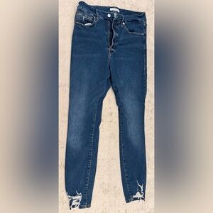 Good American Medium Blue Distressed Skinny Jeans